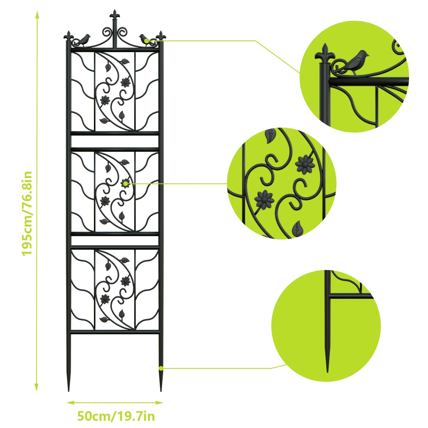 71 inch Outdoor Decorative Garden