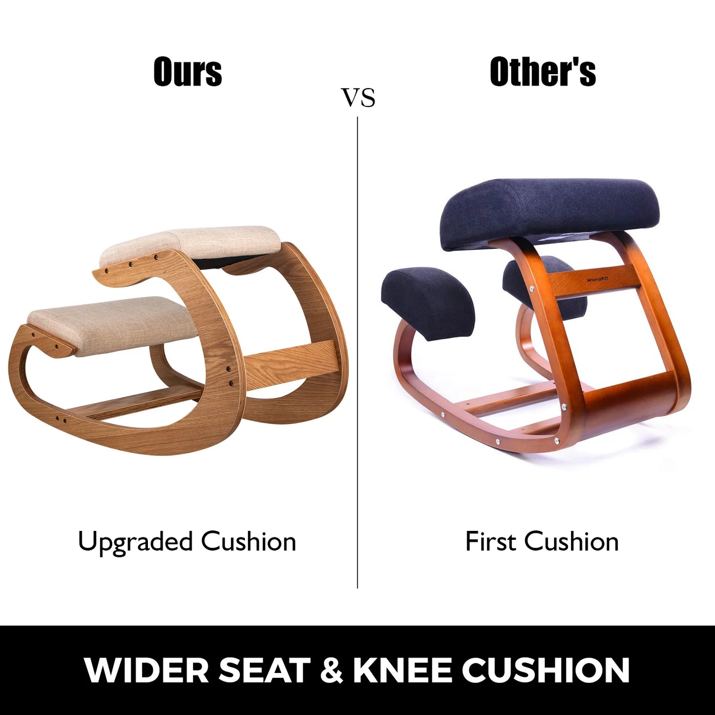 Ergonomic Rocking Wooden Kneeling Chair