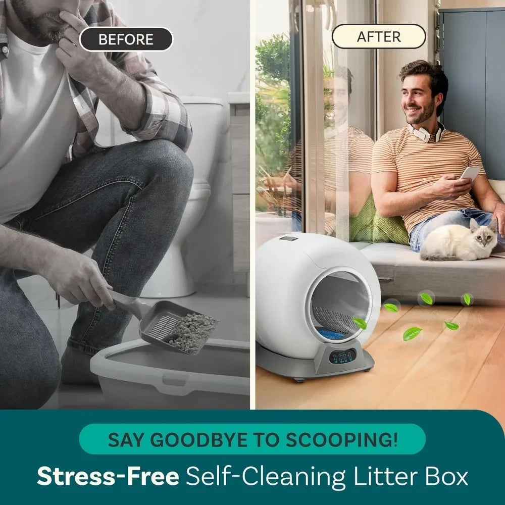 Self-Cleaning Cat Litter Box