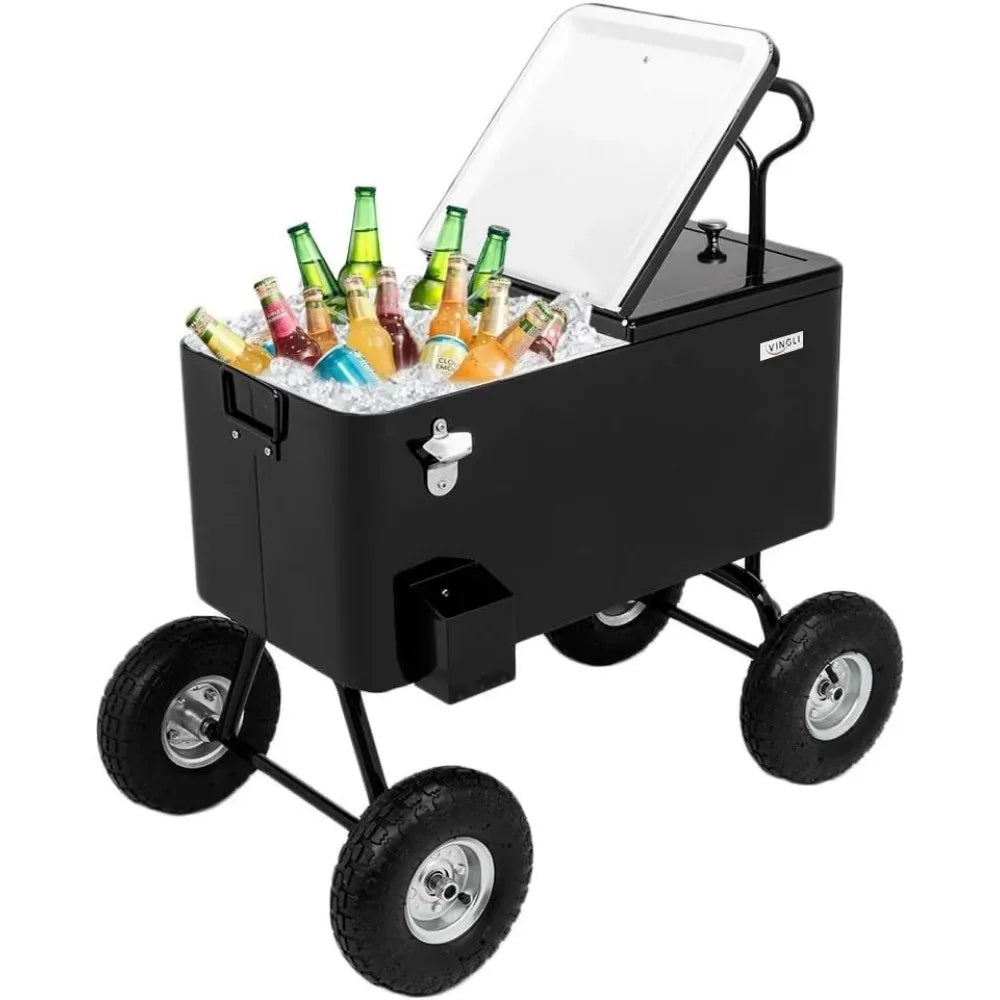 Patio Cooler Cart for Beverage