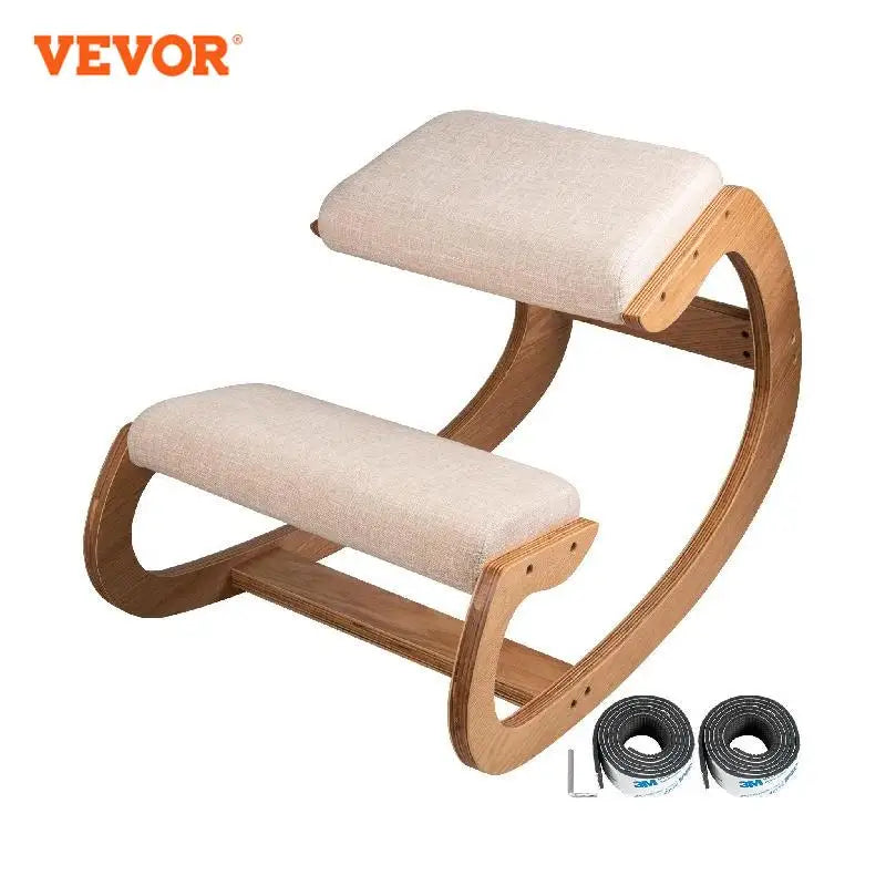 Ergonomic Rocking Wooden Kneeling Chair