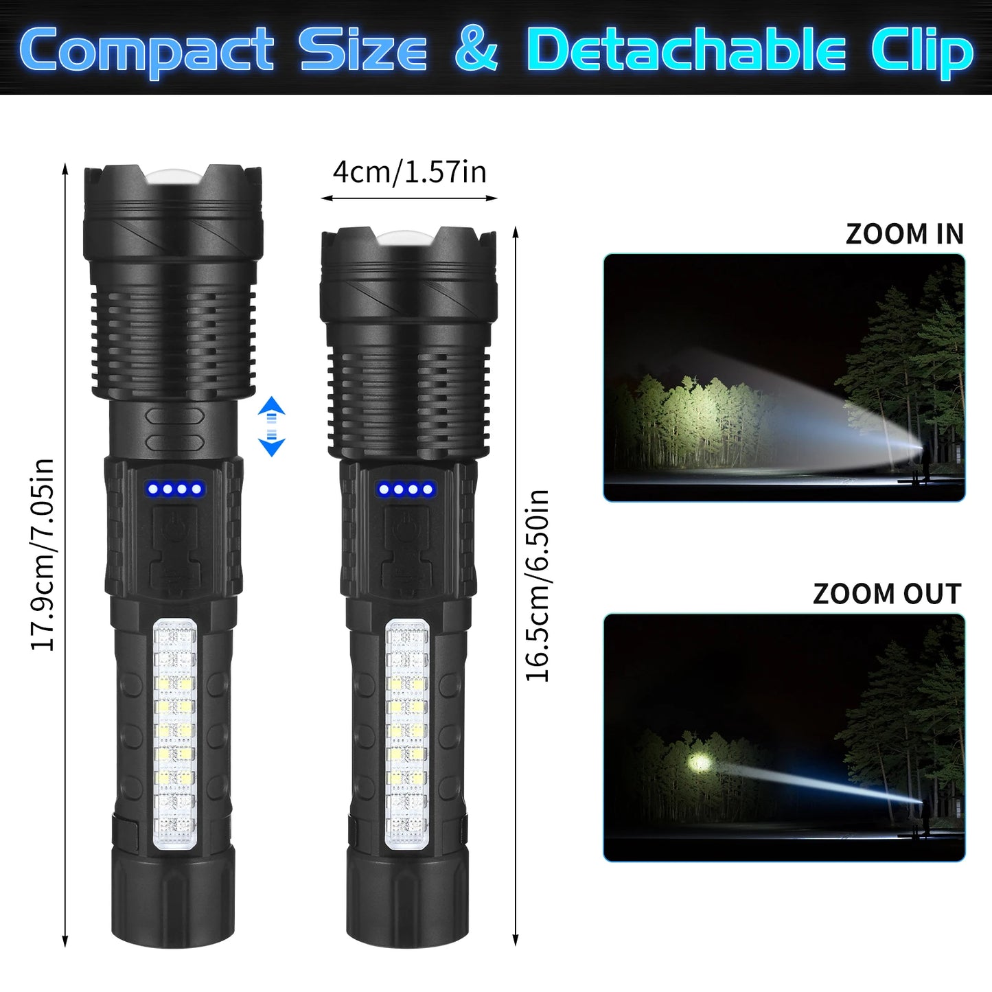 USB Rechargeable LED Flashlight