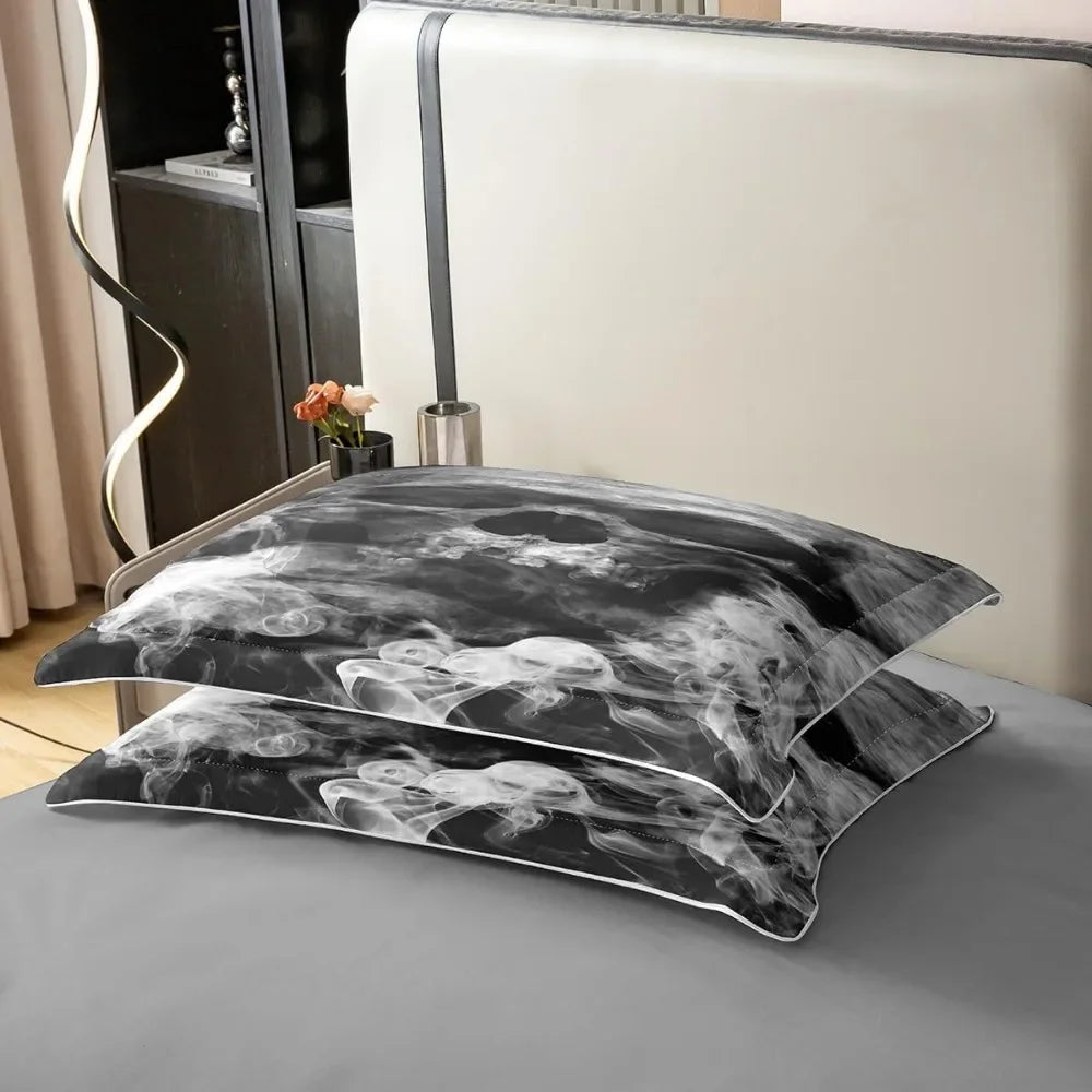 organic cotton skull bed set