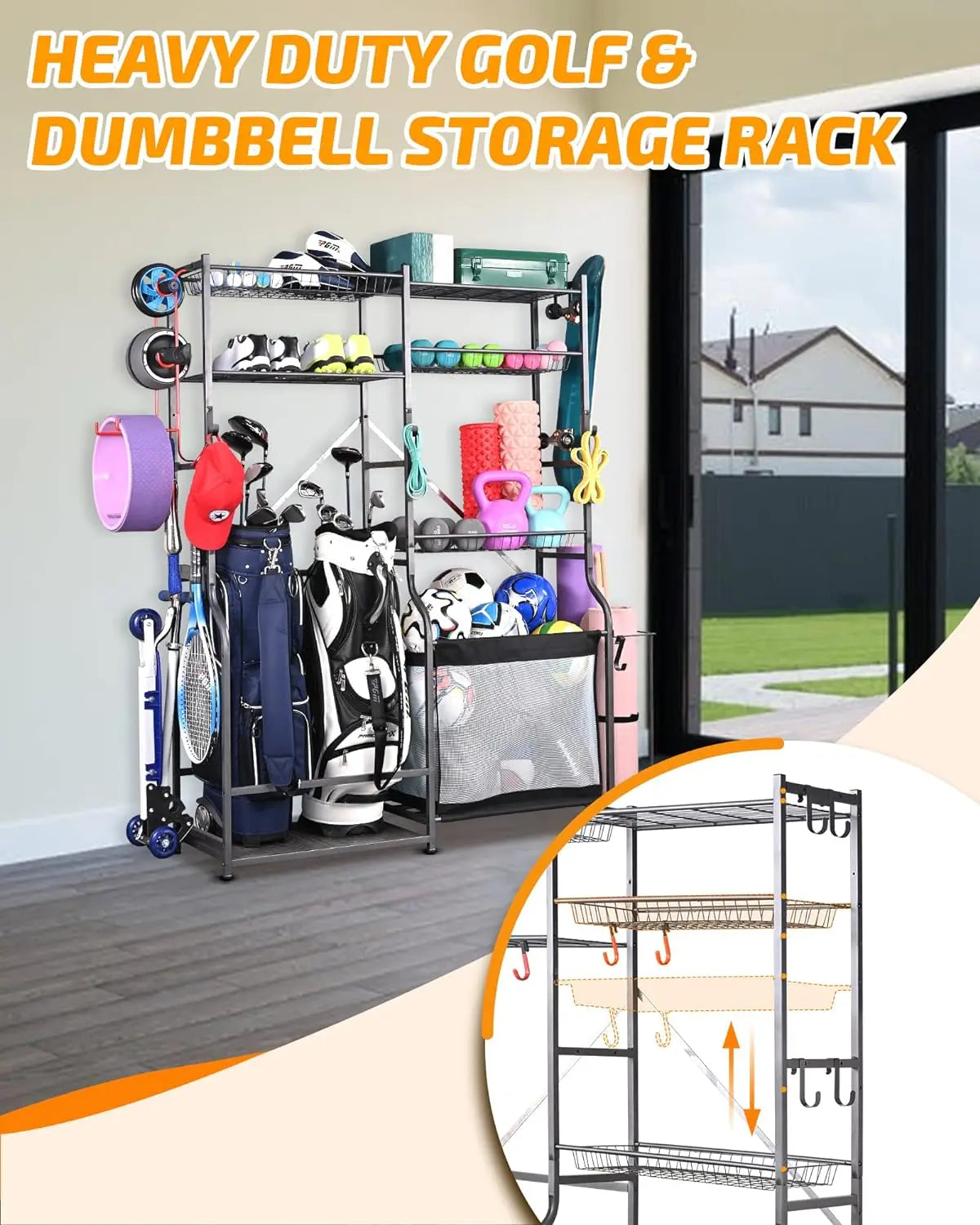 Golf Storage Ball Rack