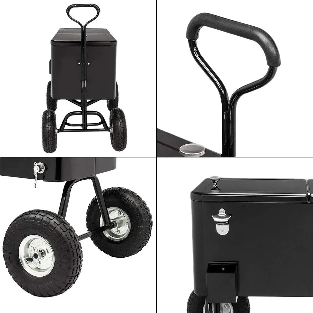 Patio Cooler Cart for Beverage