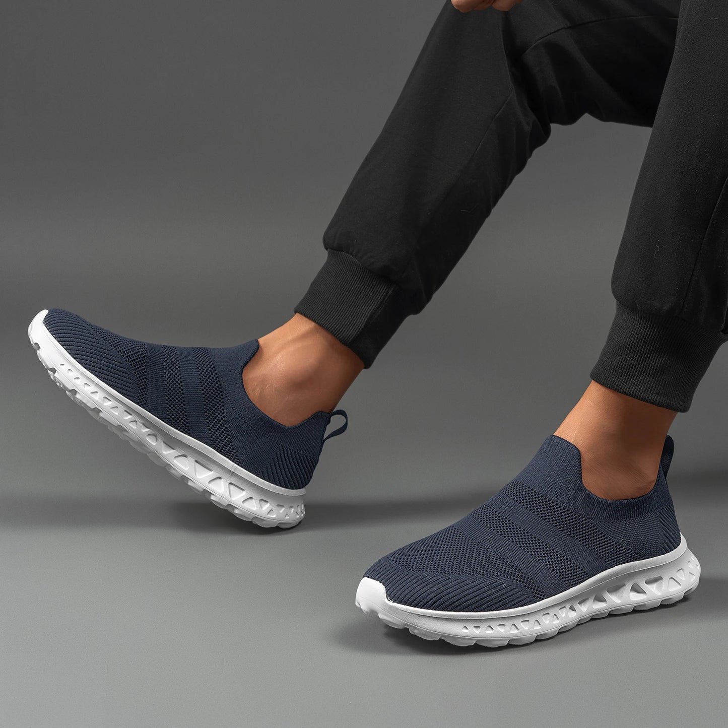 Men Sock Sneakers Slip On Walking Shoes